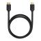 BASEUS Baseus 75cm 4K 60Hz HD HDMI - HDMI 2.0 Kabel Svart