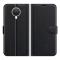  Nokia G10 / G20 Fodral Litchi Läder Svart