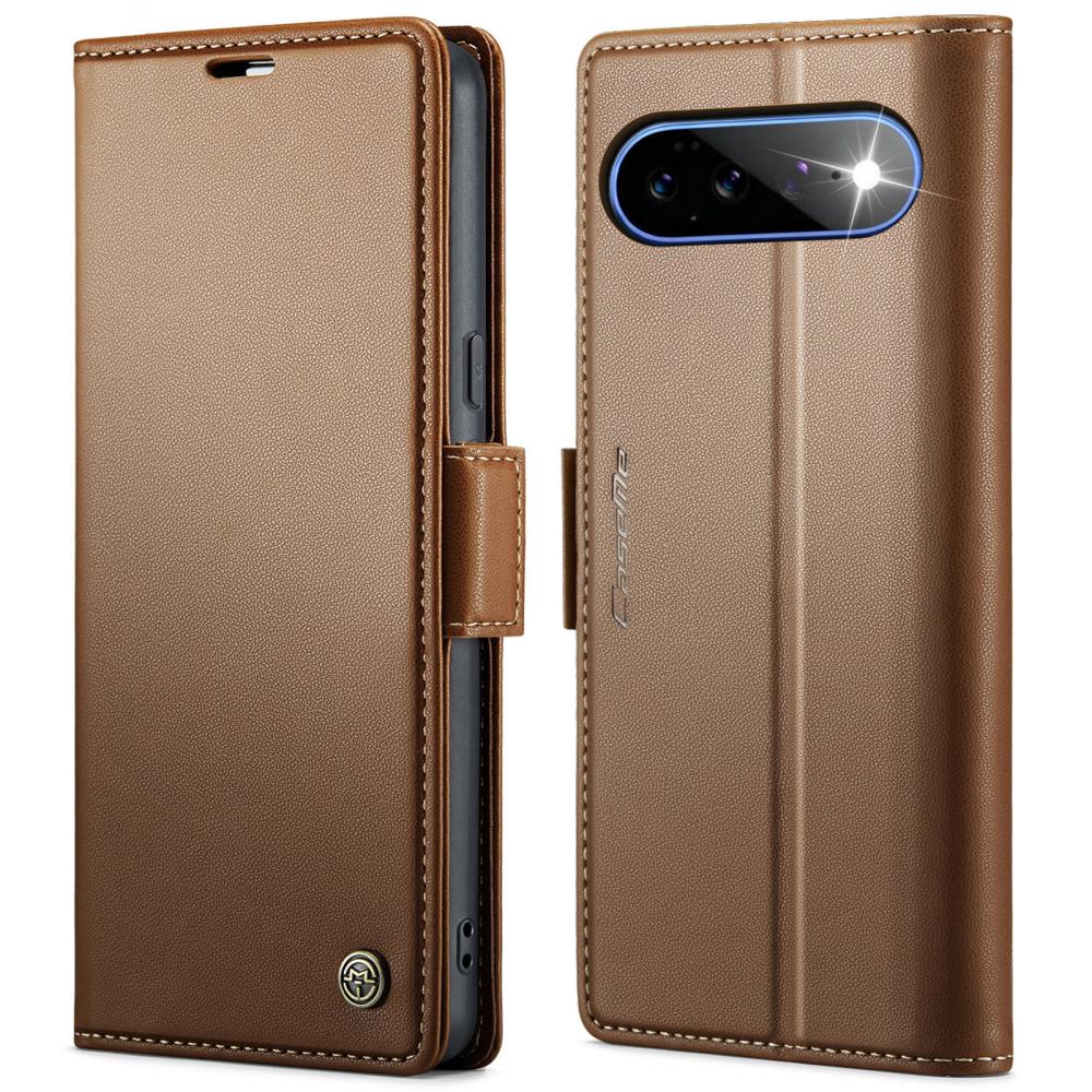 CASEME CASEME Google Pixel 11 Pro XL Fodral RFID Läder Brun