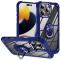  iPhone 16 Pro Max Skal Shockproof Ring Hybrid Blå