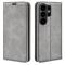  Samsung Galaxy S26 Ultra Fodral Flip Skin Touch Läder Grå