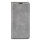  Samsung Galaxy S26 Ultra Fodral Flip Skin Touch Läder Grå