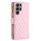 BINFEN BINFEN Galaxy S25 Ultra Fodral Diamond Multifunktionell Rosa