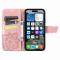  iPhone 17e / 16e Fodral Med Fjäril Tryck Roséguld