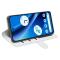  Google Pixel 10a Fodral Crazy Horse Läder Vit