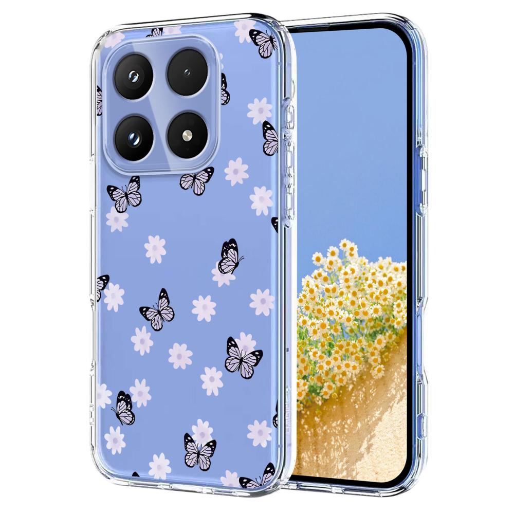  Xiaomi 17 Skal TPU Fjärilar/Blommor