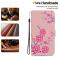  Samsung Galaxy A27 5G Fodral Läder Blommor Rosa
