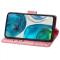  Motorola Moto G52/G82 Fodral Fjäril Tryck Rosa