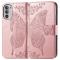  Motorola Moto G52/G82 Fodral Fjäril Tryck Roséguld