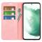  Samsung Galaxy S23 Plus Flip Fodral Skin Touch Ljus Rosa