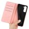  Samsung Galaxy S23 Plus Flip Fodral Skin Touch Ljus Rosa