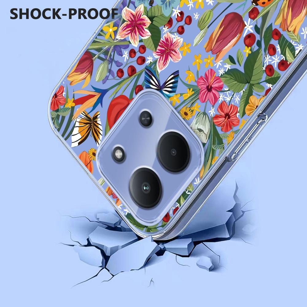 Xiaomi Redmi 15C Skal Med Tryck Blommor