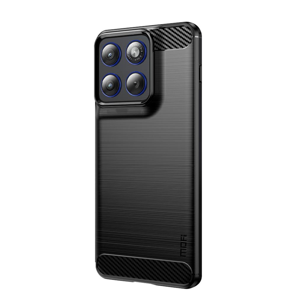 MOFI MOFI Motorola Edge 70 Skal Borstad Stål Textur Svart