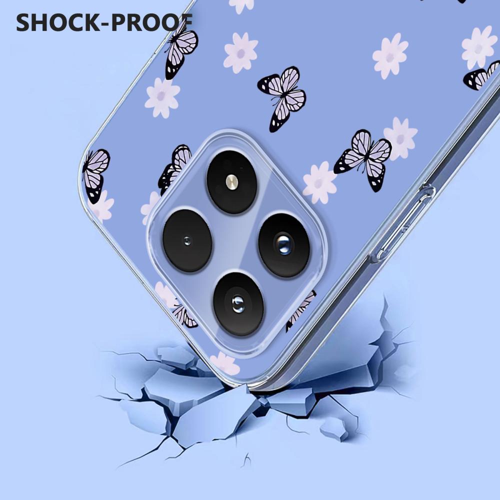  Xiaomi 17 Skal TPU Fjärilar/Blommor
