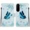  Samsung Galaxy A27 5G Fodral Läder Fjäril Blå