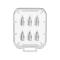 ESSAGER ESSAGER 6-PACK Ersättning Pennspets Apple Pen 1/2/Pro Transparent