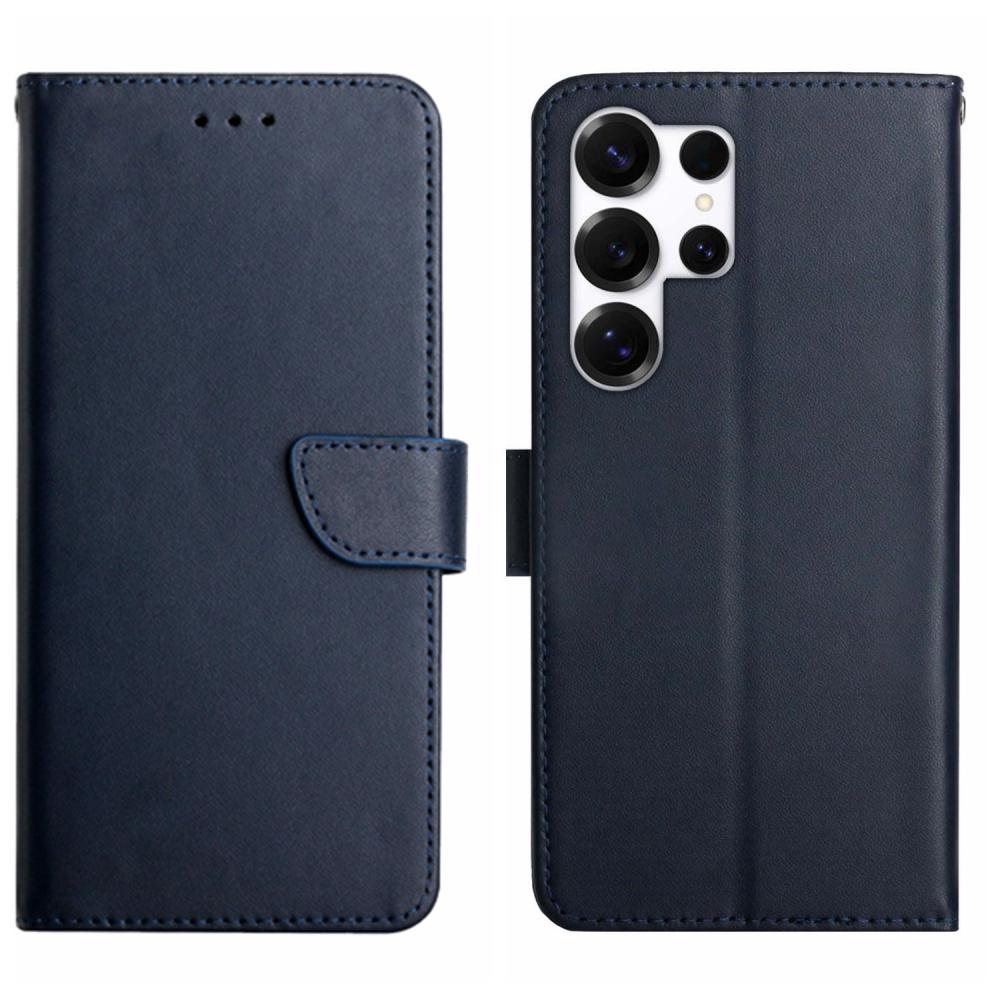  Samsung Galaxy S26 Ultra Fodral Äkta Läder Blå
