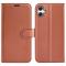  Samsung Galaxy A07 Fodral Litchi Läder Brun