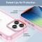  iPhone 14 Pro Skal Akryl/TPU Hybrid Rosa