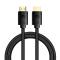 BASEUS Baseus 1m 8K 60Hz HD HDMI - HDMI 2.1 Nylon Kabel Svart