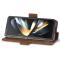 LC.IMEEKE LC.IMEEKE Galaxy Z Fold 5 Fodral RFID Läder Brun
