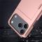  iPhone 17 Pro Skal Hybrid Med Kortfack Rosa