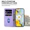  Samsung Galaxy A27 5G Fodral Läder Blommor Lila