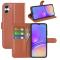  Samsung Galaxy A07 Fodral Litchi Läder Brun