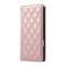  Samsung Galaxy S26 Plus Fodral RFID Rhombus Läder Roséguld