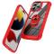  iPhone 16 Pro Max Skal Shockproof Ring Hybrid Röd