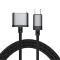  2m 140W USB-C - MagSafe 3 Magnetisk Nylon Kabel Grå