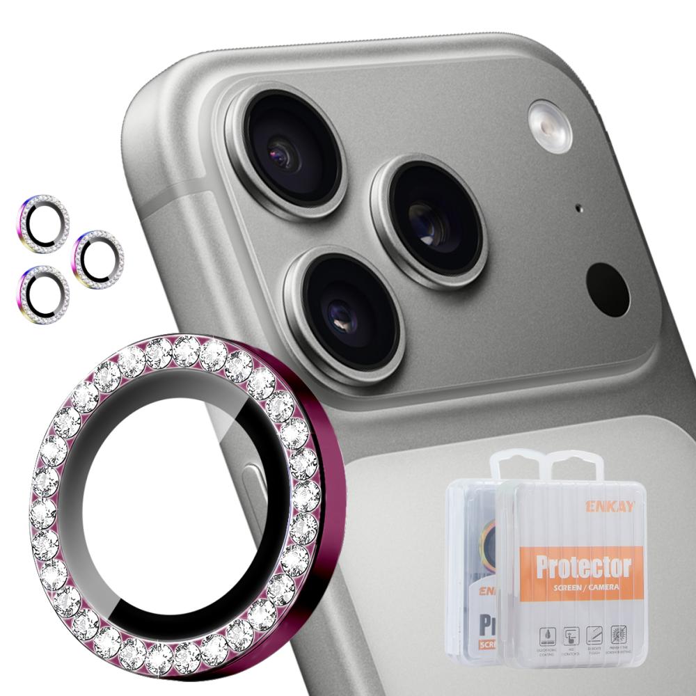 HAT PRINCE HAT PRINCE iPhone 18 Pro/18 Pro Max Linsskydd Enkay Strass