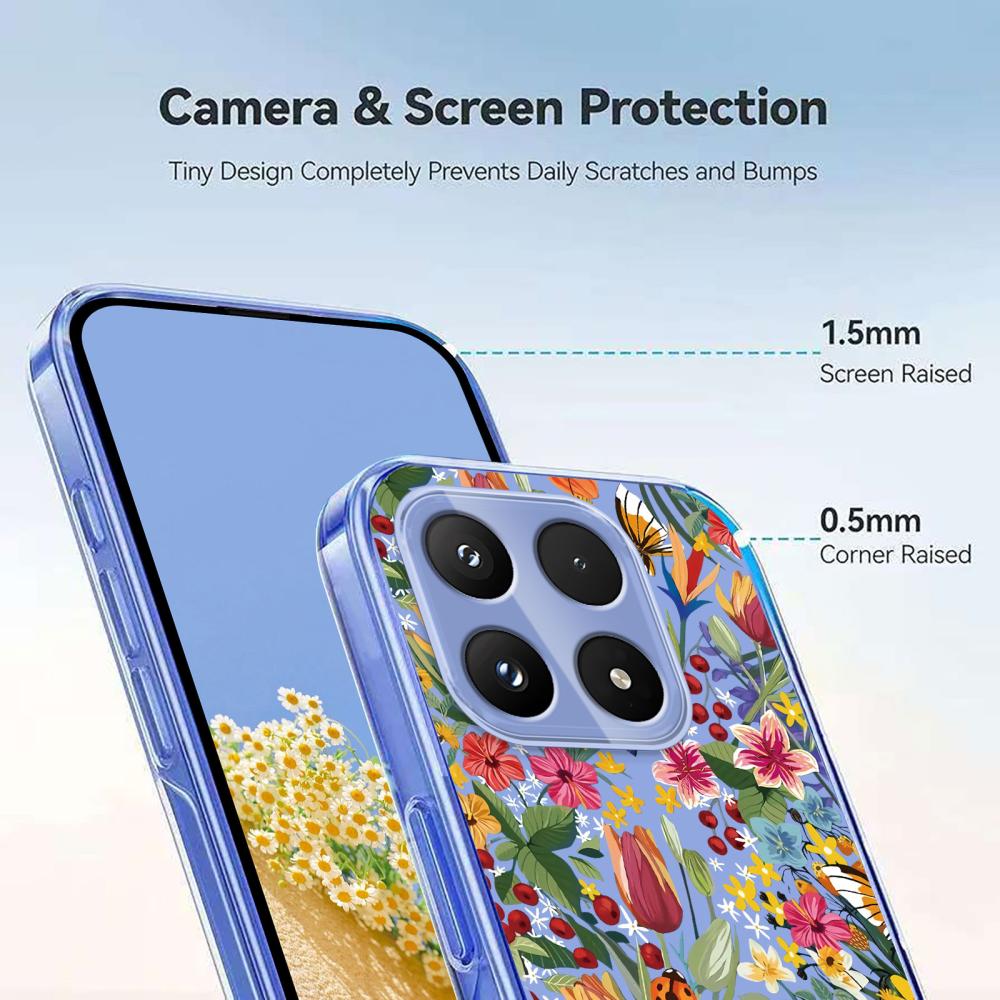  Xiaomi 17 Skal TPU Blommor Liljor