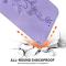  Samsung Galaxy A27 5G Fodral Läder Blommor Lila