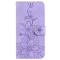  Samsung Galaxy A27 5G Fodral Läder Blommor Lila