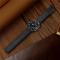  Samsung Galaxy Watch 8 46/44/40 mm Armband Äkta Läder Svart