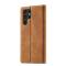 LC.IMEEKE LC.IMEEKE Samsung Galaxy S22 Fodral Flip Retro Läder Brun