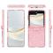  Samsung Galaxy Z Flip 8 Skal Glitter TPU Rosa
