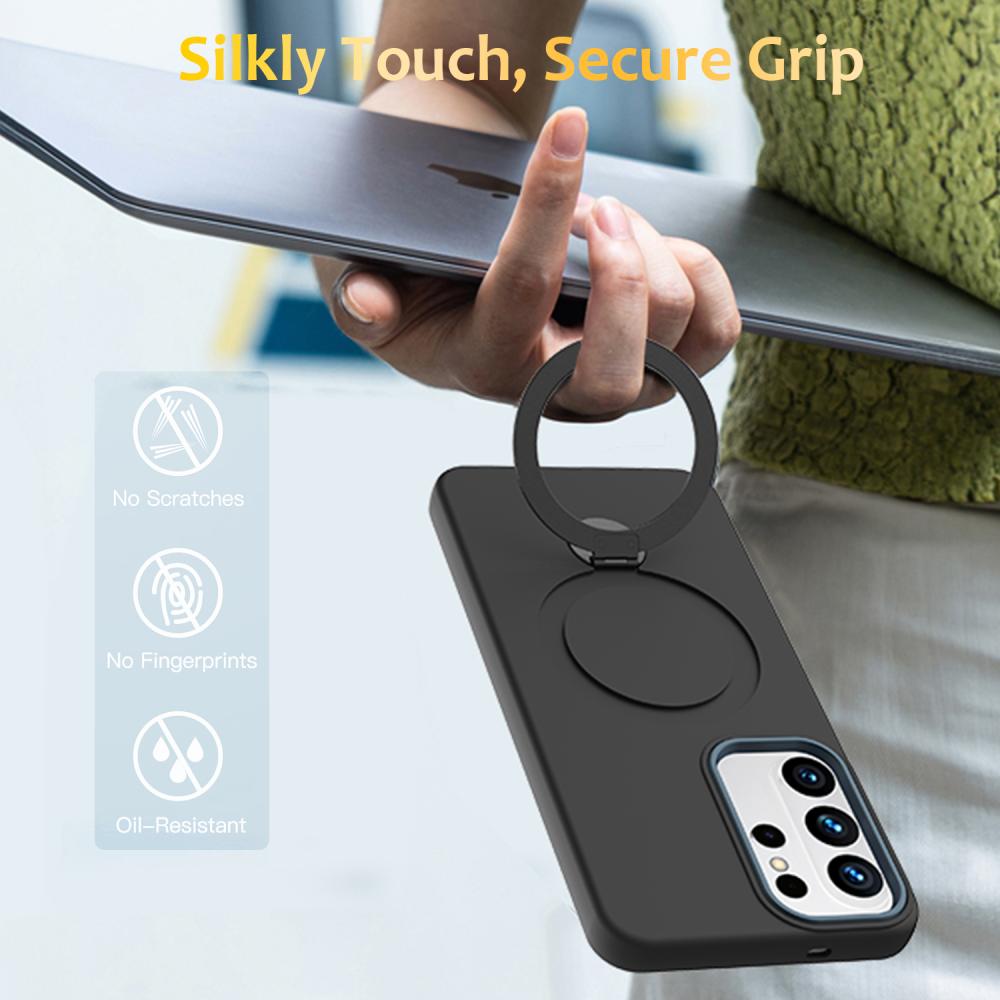  Samsung Galaxy S26 Ultra Skal MagSafe Kickstand Hybrid Svart
