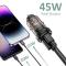 Tech-Protect Tech-Protect 45W PD QC USB-C/USB-A Billaddare Svart
