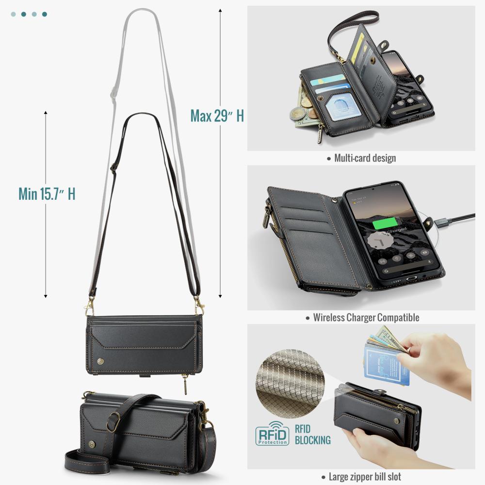 CASEME CASEME Google Pixel 10/10 Pro / 9/9 Pro Fodral Läder Svart