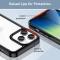  iPhone 14 Pro Skal Akryl/TPU Hybrid Svart