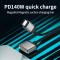  2m 140W USB-C - MagSafe 3 Magnetisk Nylon Kabel Grå