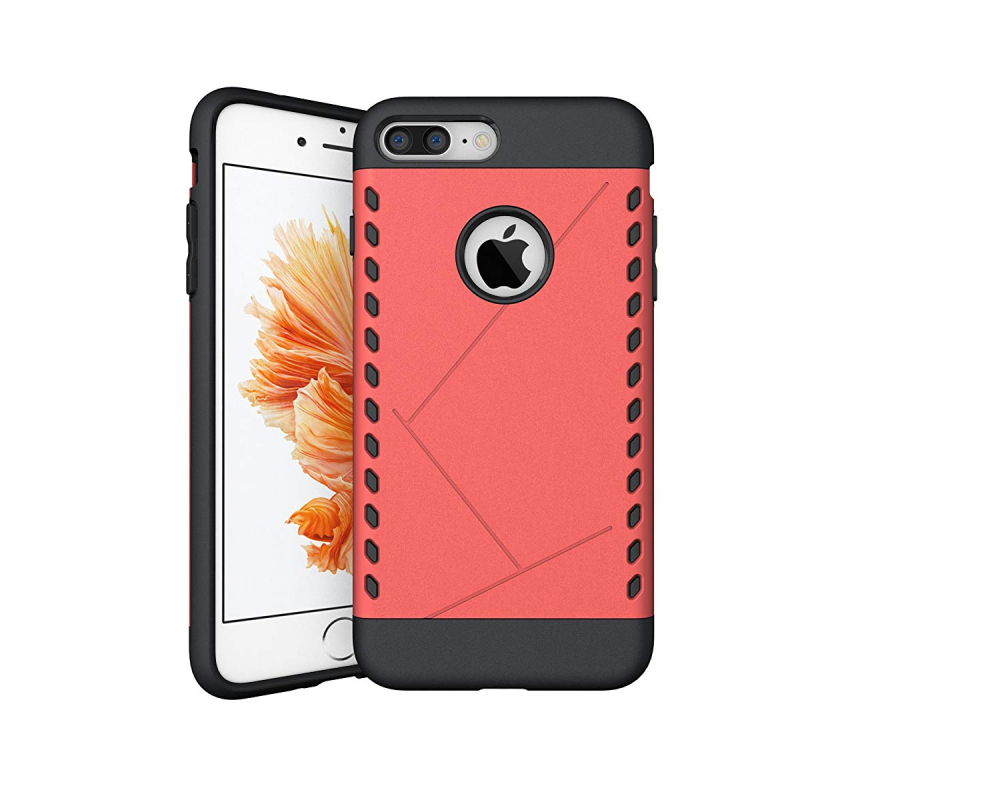  iPhone 7/8 Plus - Armour Shield Skal - Röd