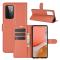  Samsung Galaxy A72 - Litchi Läder Fodral - Brun