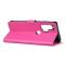  Motorola Edge Plus - Litchi Plånboksfodral - Rosa