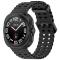  Galaxy Watch Ultra (2025) / 47 mm Armband Wave Design Svart