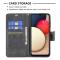  Samsung Galaxy A03s Fodral Läder Solid Shark Svart