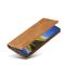 LC.IMEEKE LC.IMEEKE Samsung Galaxy S22 Fodral Flip Retro Läder Brun