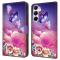  Galaxy A36 5G/A56 5G Fodral Med Tryck Blommor/Fjärilar